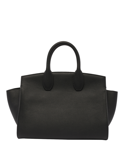 Ferragamo Studio Hand Bag In Black