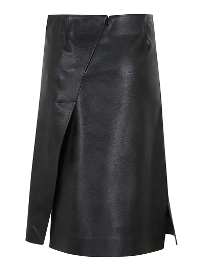 Shop Stella Mccartney Midi Altermat Skirt In Black