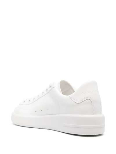 Golden Goose Pure Leather Low-top Sneakers In Blanco