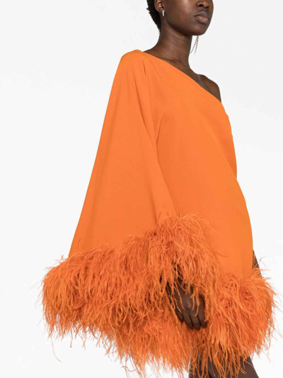 Shop Taller Marmo Vestido Corto - Naranja In Orange