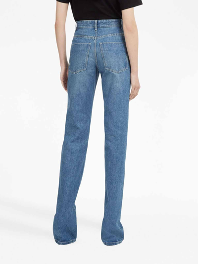 Shop Ferragamo Denim Cotton Jeans In Azul