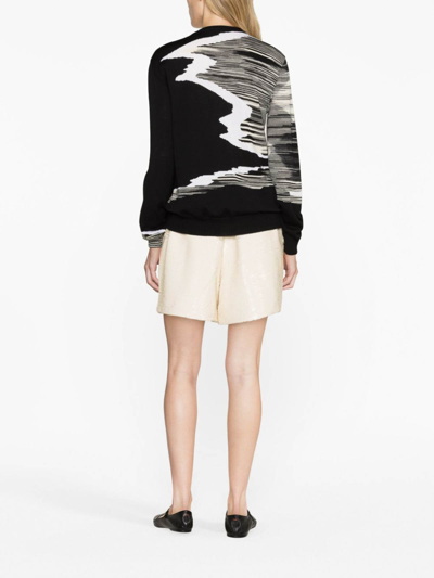 Shop Missoni Space-dyed Wool Cardigan In Negro