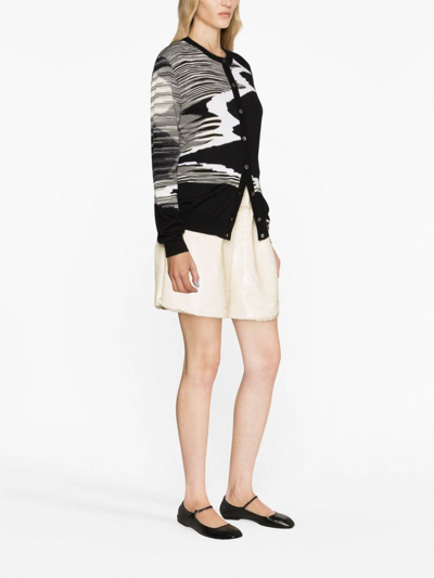 Shop Missoni Space-dyed Wool Cardigan In Negro