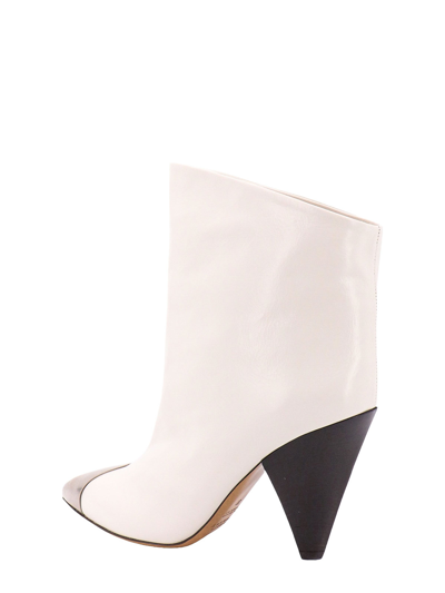 Shop Isabel Marant Leather Boots In White