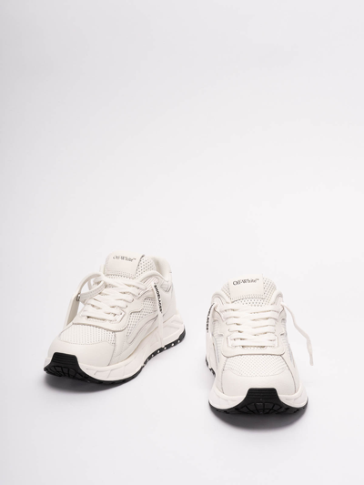 Shop Off-white `runner B` Leather Sneakers In White