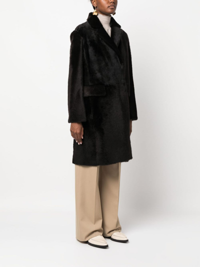 Shop Furling By Giani `lacon` Coat In Dark Brown