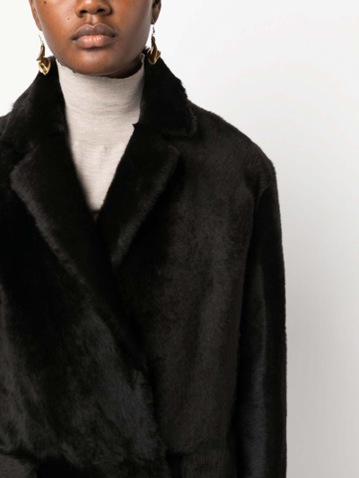 Shop Furling By Giani `lacon` Coat In Dark Brown