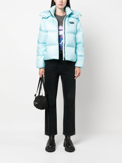 Shop Duvetica `risa` Padded Jacket In Light Blue