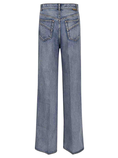 Shop Zimmermann Luminosity Wide Straight Jeans In Azul
