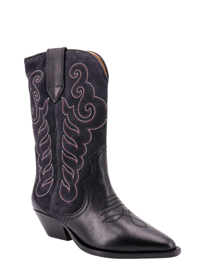 Shop Isabel Marant Suede Boots In Black