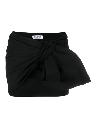 Shop Attico `daiki` Mini Skirt In Black