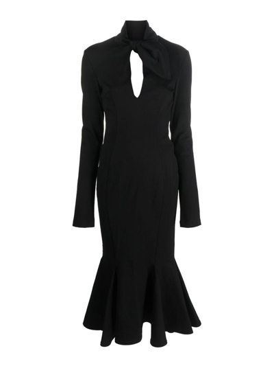 Shop Attico Vestido Midi - Negro In Black