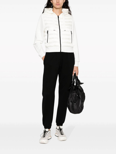 Duvetica Hooded Padded Jacket In Cream