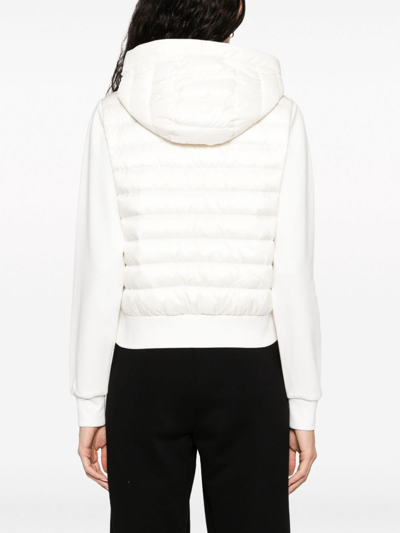 Duvetica Hooded Padded Jacket In Cream