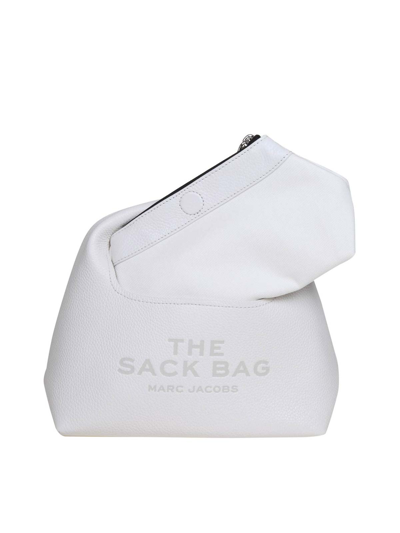 Marc Jacobs Silhouette And Textured Leather Handbag In White
