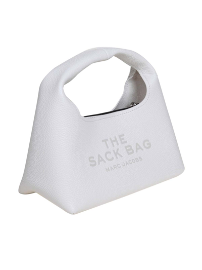 Marc Jacobs Silhouette And Textured Leather Handbag In White