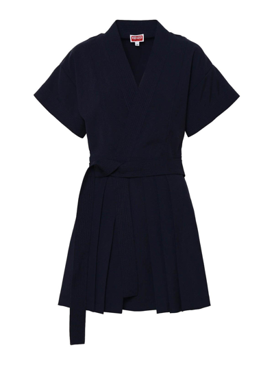Kenzo Wool Dress In Dark Blue