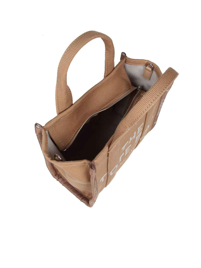 Marc Jacobs Mini Camel Jacquard Tote In Camel