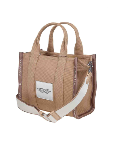 Marc Jacobs Mini Camel Jacquard Tote In Camel