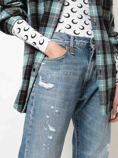 R13 Boyfriend Bain Jeans In Light Wash