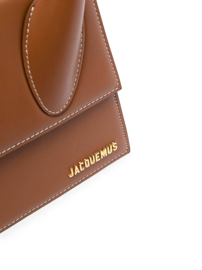 Jacquemus Large Le Chiquito Top-handle Bag In Brown