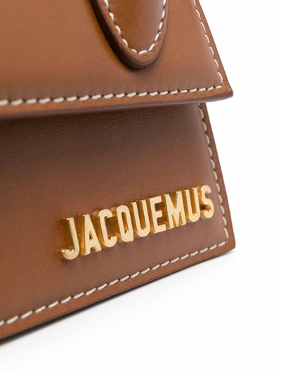 Shop Jacquemus The Chiquito Mini Handbag In Brown