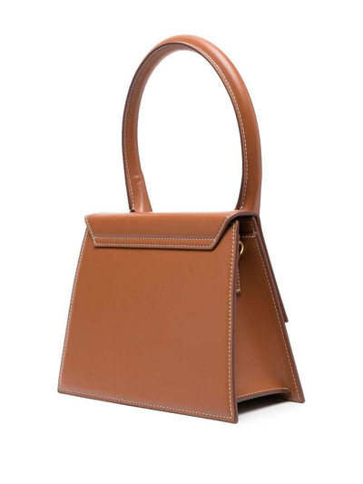 Jacquemus Large Le Chiquito Top-handle Bag In Brown