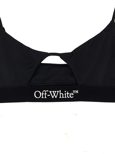 Shop Off-white Bikini Band Logo In Blanco