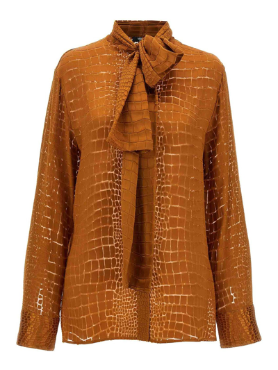 Shop Versace Camisa - Marrón In Brown