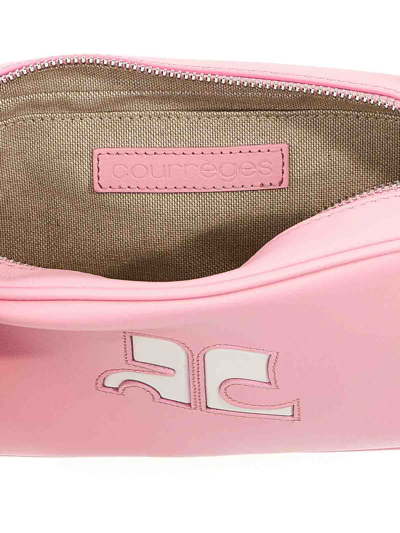 Shop Courrèges Rdition Baguette Handbag In Nude & Neutrals