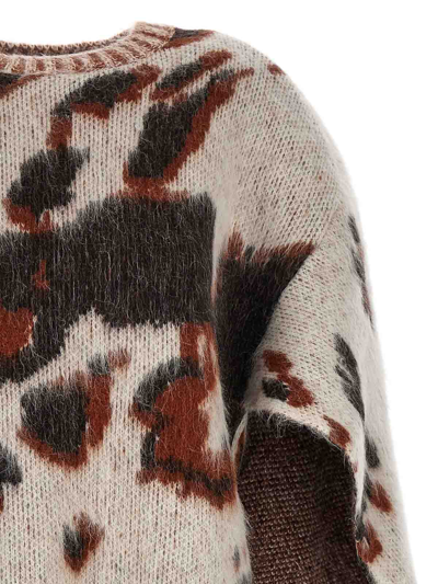 Shop Stella Mccartney Appaloosa Cape Sweater In Multicolour
