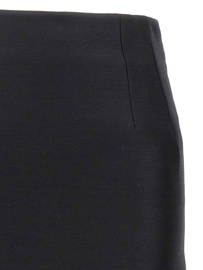 Shop Versace Sheath Skirt In Negro