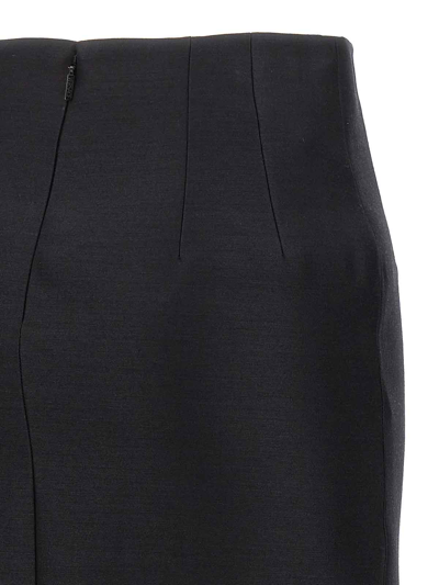 Shop Versace Sheath Skirt In Negro