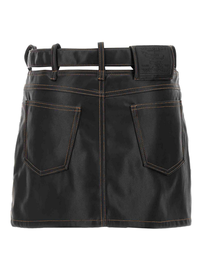 Shop Y/project Cut-out Belt Skirt In Negro