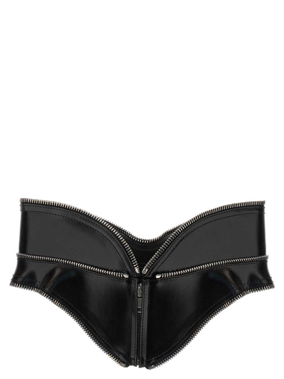 Shop Alexander Mcqueen Corset Belt In Negro