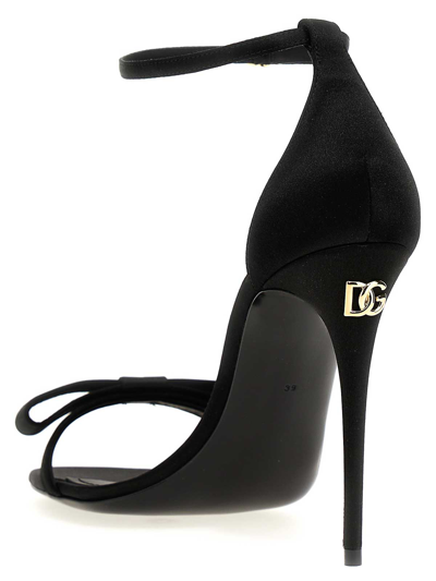 Shop Dolce & Gabbana Sandal With Bow In Negro