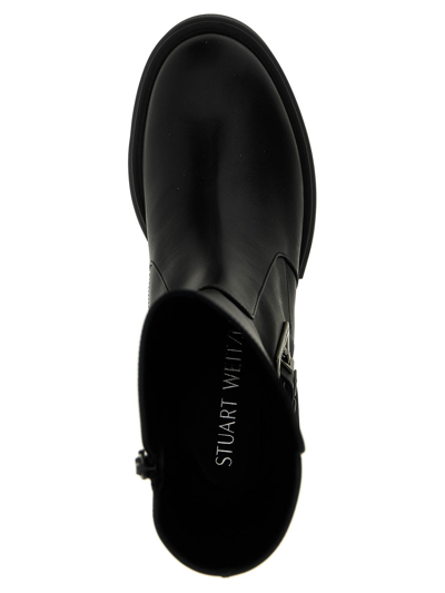 Stuart Weitzman Chunky Sole Mid-calf Boots In Negro
