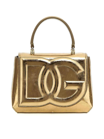 Shop Dolce & Gabbana Handbag In Gold