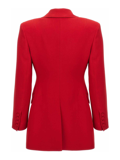 Shop Ermanno Scervino Single-breasted Blazer In Red