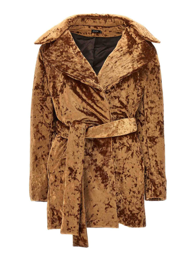 Shop Atlein Coat In Brown