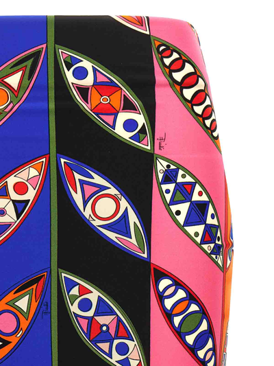 Shop Emilio Pucci Girandole Print Skirt In Multicolour