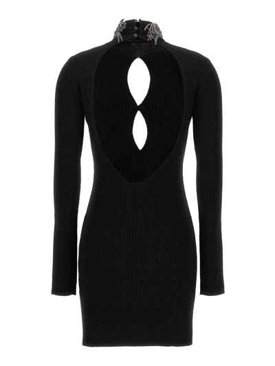 Shop Giuseppe Di Morabito Jewel Neck Dress In Black