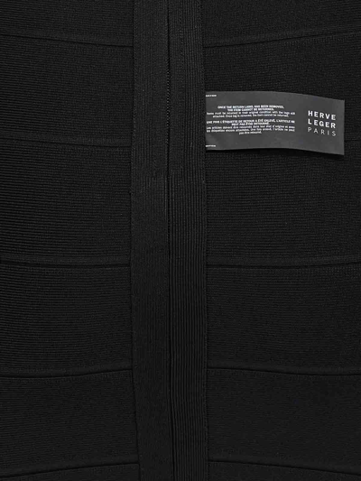 Shop Herve Leger Icon Dress In Black