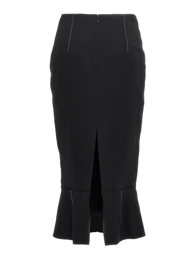 Shop Marni Sheath Skirt In Negro