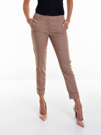 Fabiana Filippi Wool Pants In Beige