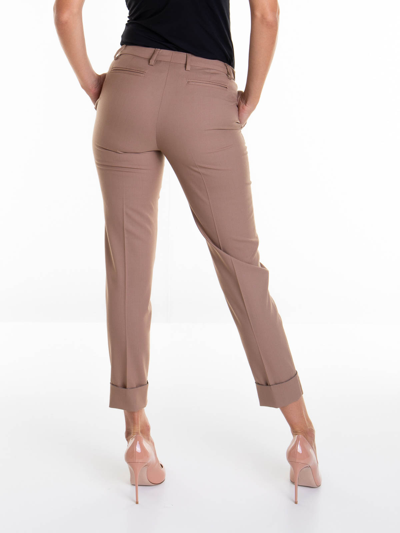 Fabiana Filippi Wool Pants In Beige