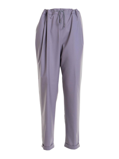 Shop Fabiana Filippi Wool Tailored Pants In Grey