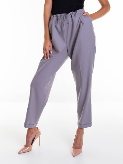 Fabiana Filippi Wool Tailored Pants In Grey