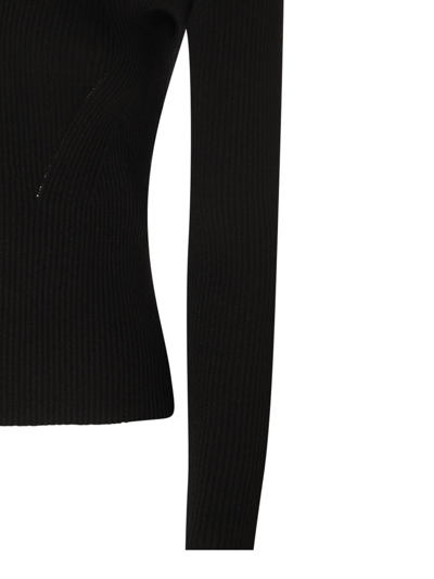 Shop Alexander Mcqueen Black Wool Blend Jumper