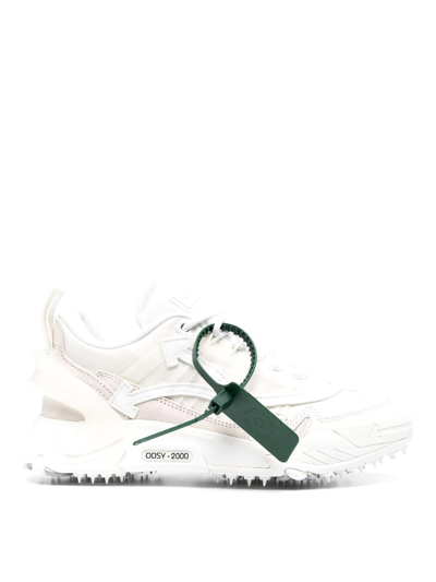 Shop Off-white Leather Sneakers In White